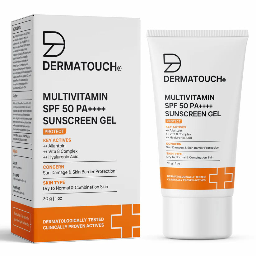 Multivitamin SPF 50 Pa++++ Sunscreen Gel for Sun Damage & Skin Barrier RepairHelps  Prevent Tanning Block UV Rays Fight Sun-Damage Hydrate Skin Suitable For  Daily Use Indian Weather Outdoor Use Men & Wome