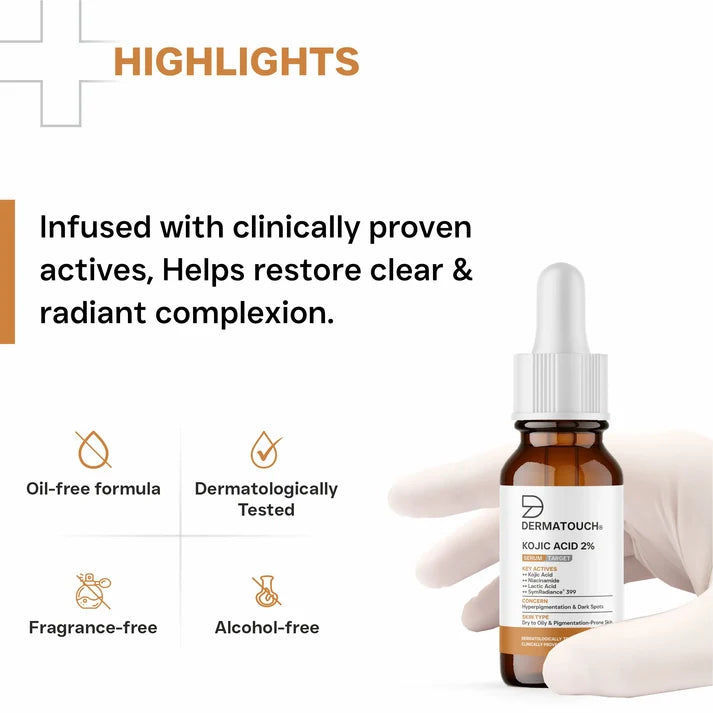 Kojic Acid 2% Serum for Hyperpigmentation & Dark Spots