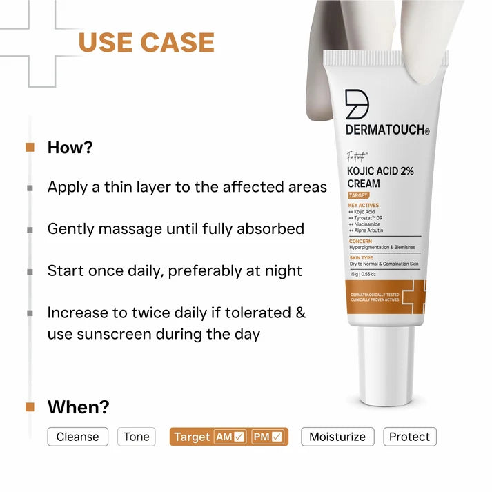 Kojic Acid 2% Cream for Hyperpigmentation & Blemishes