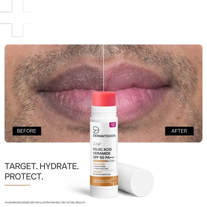 Kojic Acid Ceramide SPF 50 PA+++ Lip Balm for Dry & Discolored Lips