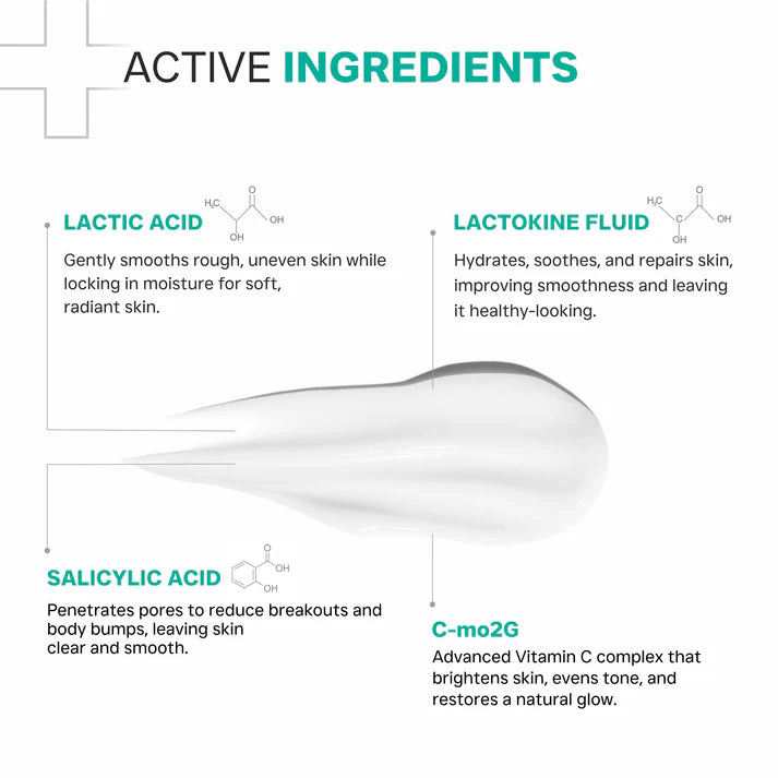 AHA 10% BHA 1% Body Lotion for Tanned & Bumpy Skin